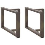 vidaXL Salontafelpoten 2 st T-vormig 60x25x(42-43) cm staal, Verzenden, Nieuw