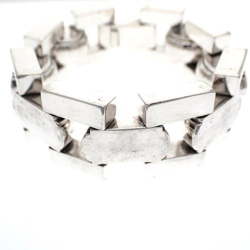 Massief zilveren armband | 20 cm, Sieraden, Tassen en Uiterlijk, Armbanden, Zilver, Gebruikt, Zilver, Verzenden