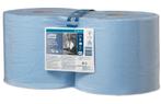 Tork Premium poetspapier heavy-duty 3-laags blauw - 2 rollen, Verzenden