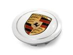 99936100010 Porsche Wheel Cap Crest Silver met Gold Crest, Nieuw, Verzenden