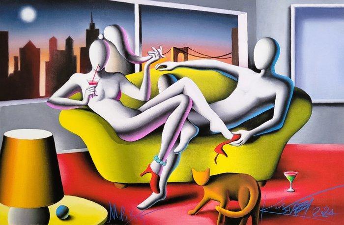 Mark Kostabi (1960) - Twlight Zinking, Antiek en Kunst, Antiek | Overige Antiek