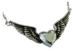 Assieraad, ashanger vleugel zwart/zilver, Nieuw, Zilver, Overige materialen, Kruis of Symbool