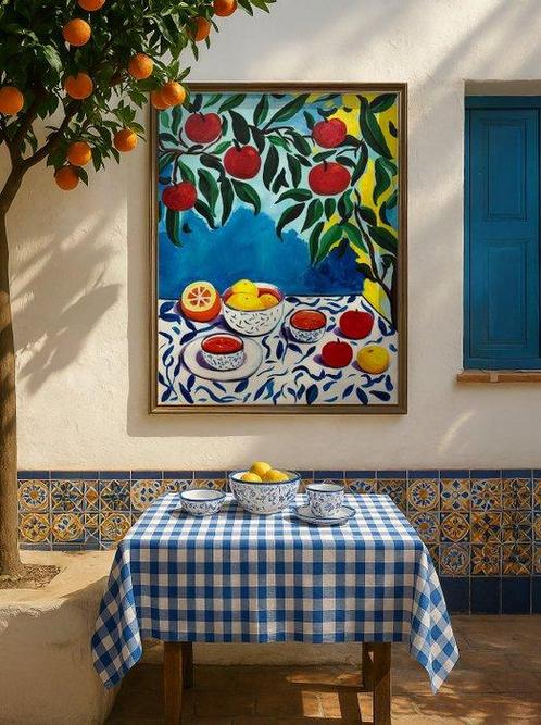 E. García - FRUTAS XL (NO RESERVE), Antiek en Kunst, Kunst | Schilderijen | Modern