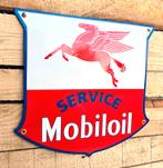 Mobiloil service sign emaille bord, Verzenden, Nieuw