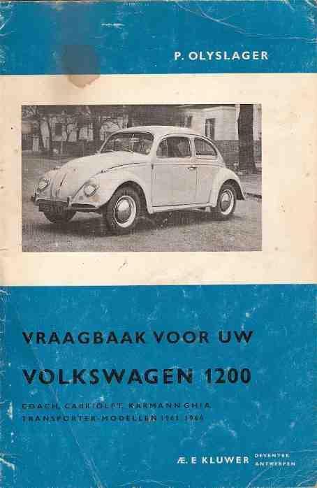 Vraagbaak Volkswagen 1200 Coach, Cabriolet, Karmann Ghia, Auto diversen, Handleidingen en Instructieboekjes, Verzenden