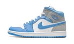 Jordan 1 Mid University Blue Grey - maat 41 (Sneakers), Kleding | Dames, ["Jordan","Nike","Nike Jordan","Air Jordan"], Verzenden