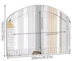 Gebogen Wandspiegel 100×70 cm met Afgeschuind Glas, Verzenden, Nieuw