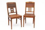Stoel (2) - Eik, Leder - Amsterdamse stoelen set