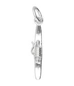 Zilveren Weefspoel ketting hanger, Verzenden, Nieuw