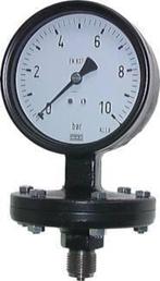 0..400 mbar Membraan Manometer Onderaansluiting IJzer 100 mm, Verzenden, Nieuw