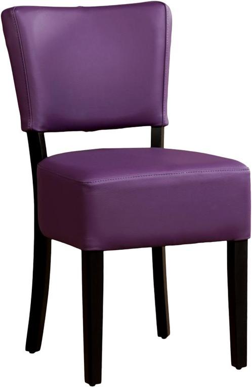 Paarse leren landelijke eetkamerstoel - Toledo Leer Aubergin, Huis en Inrichting, Stoelen, Eén, Nieuw, Leer, Ophalen of Verzenden
