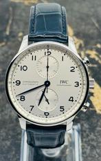 IWC Portugieser Chronograph 41mm - Silver Dial - IW371605, Sieraden, Tassen en Uiterlijk, Horloges | Heren, Nieuw, Overige materialen