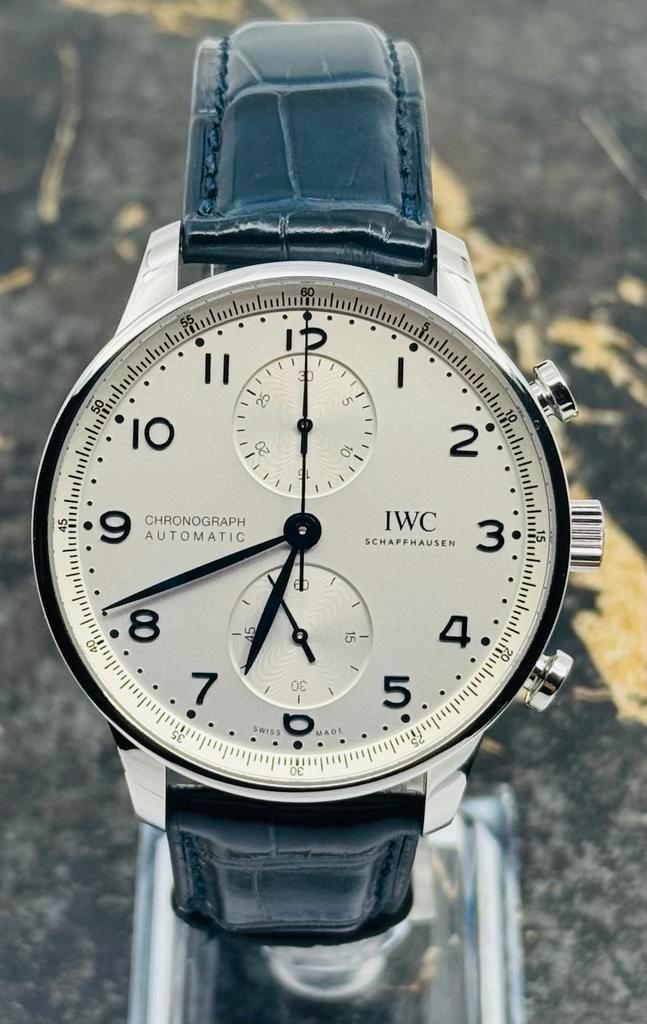 IWC Portugieser Chronograph 41mm - Silver Dial - IW371605, Sieraden, Tassen en Uiterlijk, Horloges | Heren, Polshorloge, Nieuw
