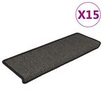 vidaXL Trapmatten zelfklevend 15st sisal-look 65x21x4cm, Verzenden, Nieuw