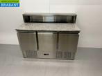 RVS HCB Pizzawerkbank Pizzatafel 3 deuren 136,5 cm 230V, Ophalen of Verzenden, Nieuw in verpakking