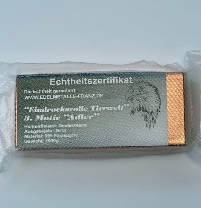 1 kilogram .999 - Copper - Edelmetalle-Franz, Germany -, Postzegels en Munten, Edelmetalen en Baren