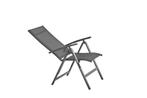 Showroommodel Verona verstelbare dining tuinstoel antraciet, Ophalen of Verzenden, Nieuw