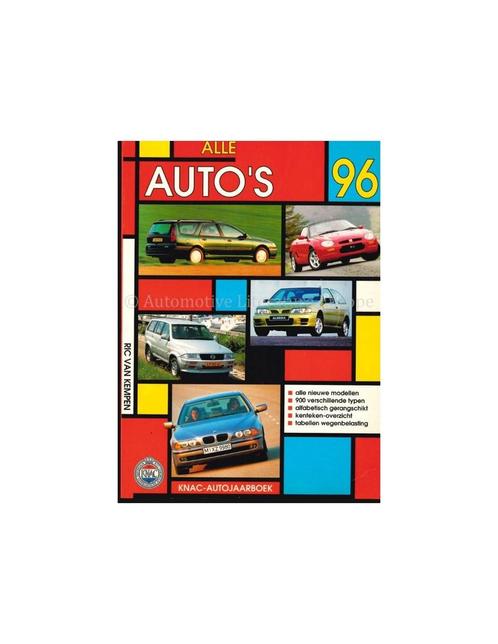 1996 KNAC AUTOJAARBOEK NEDERLANDS, Boeken, Auto's | Folders en Tijdschriften