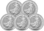 5 Troy Ounce - Zilver .999 - Britannia 2025 - 155,5 gram -, Postzegels en Munten