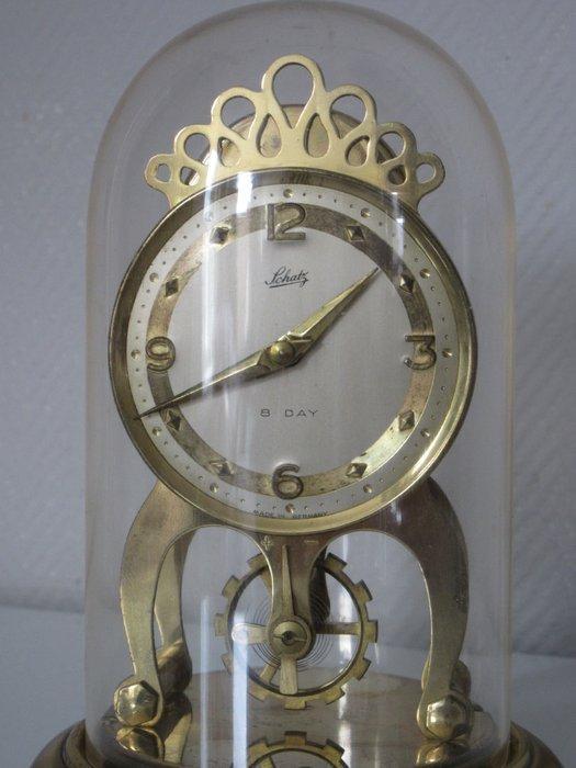 400-dagen klok - Schatz - Messing, Glas - 1950-1960, Antiek en Kunst, Antiek | Klokken