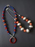 Zilver - Ketting - zilver en carneool