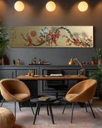 Ksavera - Gold Japanese birds J461 - original paintings