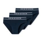 Schiesser 3-pack slips donkerblauw (Onderbroeken en slips)