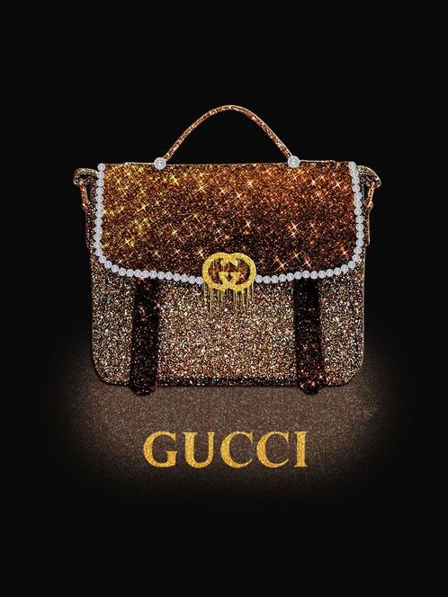 Glasschilderij Gucci tas 213 Woonaccessoires Overige