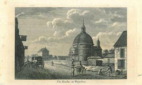 Zicht op Waterloo, Antiek en Kunst, Kunst | Etsen en Gravures