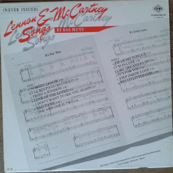 LP gebruikt - Bas Muys - Lennon &amp; McCartney Songs (Ne..., Cd's en Dvd's, Vinyl | Pop, Zo goed als nieuw, Verzenden