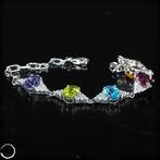 Zeldzaam natuurlijk regenboog toermalijn armband van de, Verzamelen, Mineralen en Fossielen