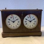 Schaakspel - Prachtige Antieke HAC Schaakklok - Hout