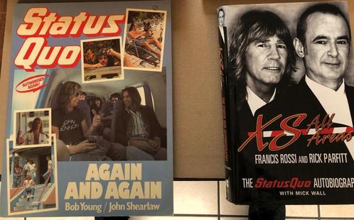 2 Biografieën - Status Quo  - in zeer goede staat., Boeken, Muziek, Gelezen, Artiest, Ophalen of Verzenden