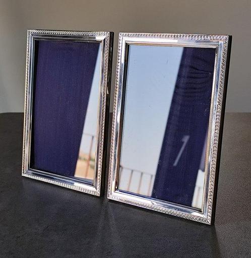 Fotolijst (2) - .800 zilver - Set van twee fotolijstjes, Antiek en Kunst, Antiek | Goud en Zilver