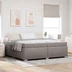 vidaXL Bedframe Taupe 200 x 200 cm Stof, Verzenden, Nieuw, Stof