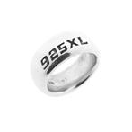 Brede zilveren ring (unisex, robuuste ring, 925), Sieraden, Tassen en Uiterlijk, Ringen, Gebruikt, 17 tot 18, Ophalen of Verzenden