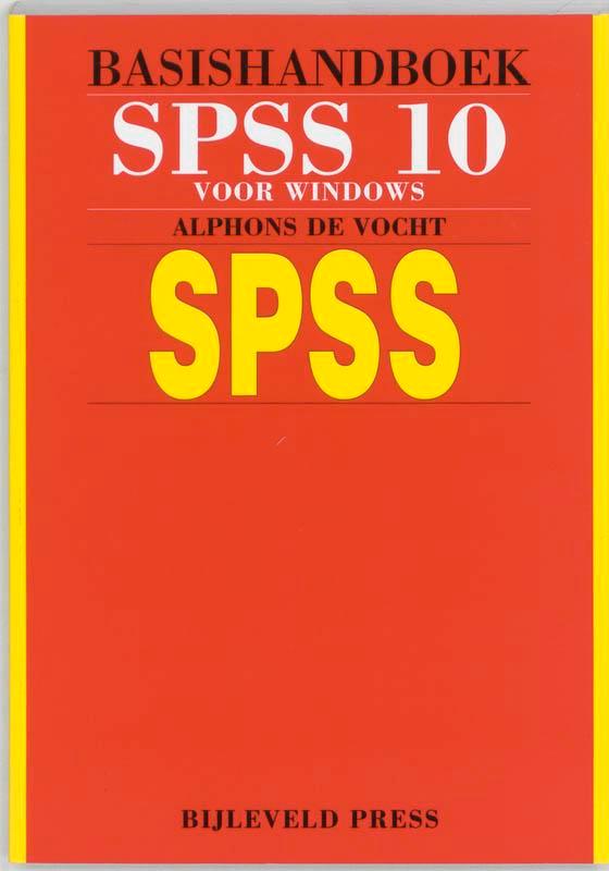 SPSS 10 (Basishandboek) 9789055481132 A. de Vocht, Boeken, Informatica en Computer, Gelezen, Verzenden