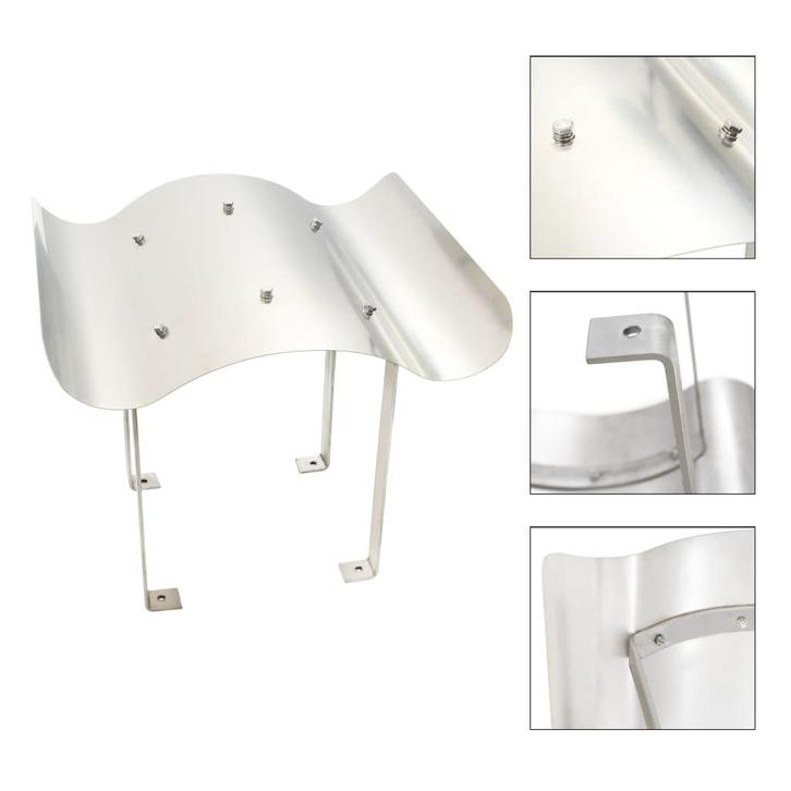 vidaXL Schoorsteenkap roestvrij staal 50 x 50 x 37 cm, Huis en Inrichting, Haarden, Nieuw, Verzenden