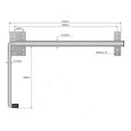 Deurvastzetter onderbouw 475 mm, Caravans en Kamperen, Ophalen of Verzenden, Nieuw