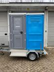 Dubbele toiletaanhanger, mobiel toilet, toiletwagen, cabine