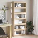 vidaXL Boekenkast/Roomdivider Sonoma Eiken 80x30x198 cm, Huis en Inrichting, Kasten | Boekenkasten, Verzenden, Nieuw, 50 tot 100 cm
