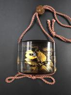 Inro, ojime (sagemono) - Hout, Lak, Goud - Japan - Midden