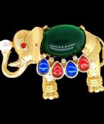 Trifari Jewels of Fantasy Lucky Elephant brooch -
