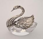 Albert Bodemer - Zoutbakje - in de vorm van een zwaan met, Antiek en Kunst