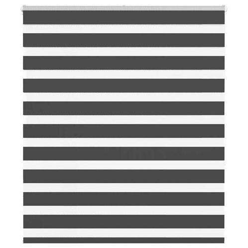 vidaXL Zebra rolgordijn 105x150 cm stofbreedte 100,9 cm, Huis en Inrichting, Stoffering | Gordijnen en Lamellen, Zwart, Nieuw