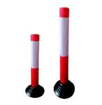 Flexibele zelfrichtende parkeerpaal  -  Rood  -  x x 1000 mm, Verzenden