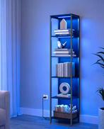Boekenkast met LED – 6 Niveaus en Zwart Stalen Frame, Huis en Inrichting, Kasten | Overige, Verzenden, Nieuw