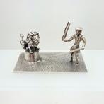 Miniatuur beeldje - Leeuwentemmer - Zilver, Antiek en Kunst