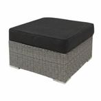 Matino voetenbank 78x78 cm grijs, Ophalen of Verzenden, Nieuw, Wicker