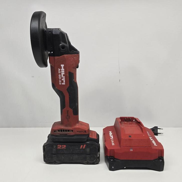 Hilti AG 6D-22 Haakse Slijper 125 mm Incl. Accu en Lader, Doe-het-zelf en Verbouw, Gereedschap | Slijpmachines, Nieuw, Ophalen of Verzenden